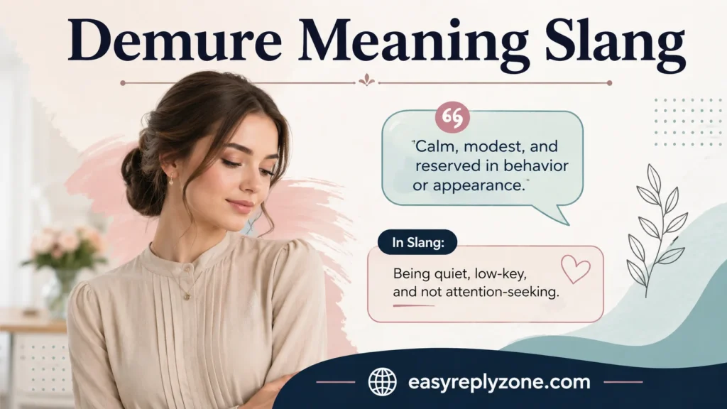 Demure Meaning Slang