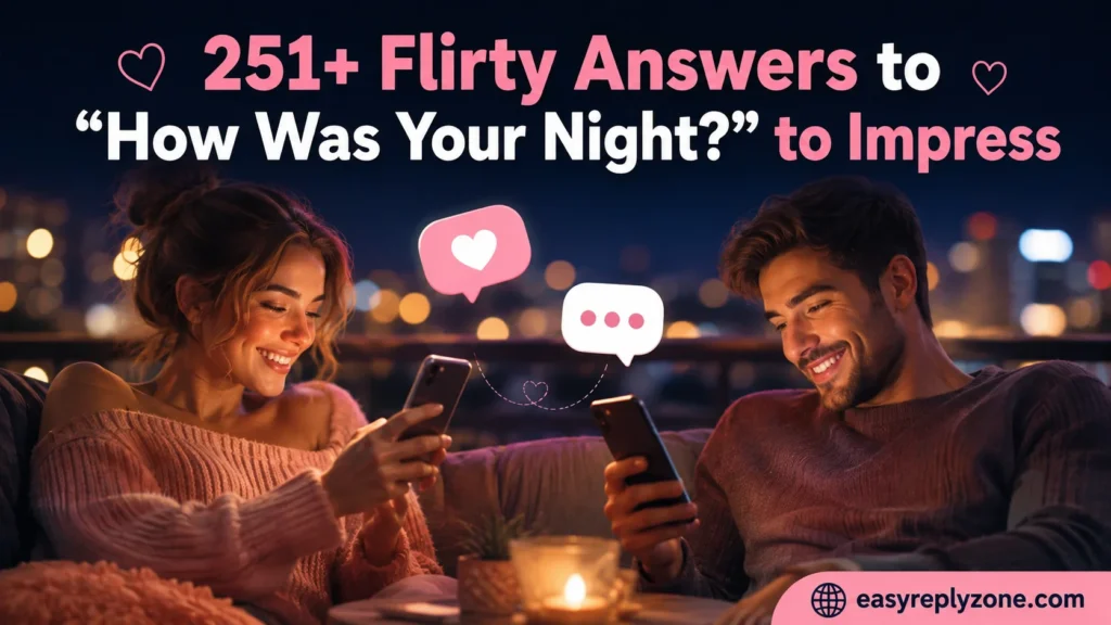 Flirty Answers to “How Was Your Night?” to Impress