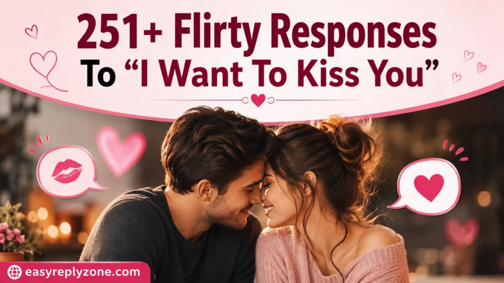 Flirty Responses To “I Want To Kiss You”