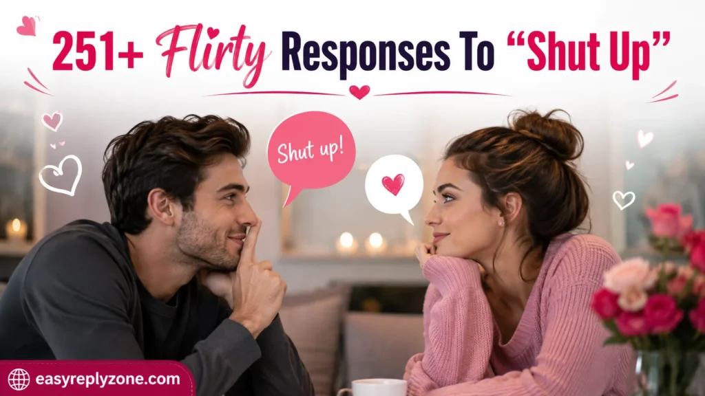Flirty Responses To “Shut Up”
