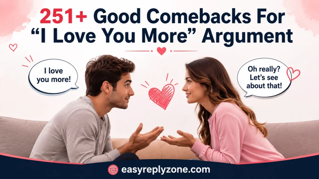 Good Comebacks For “I Love You More” Argument