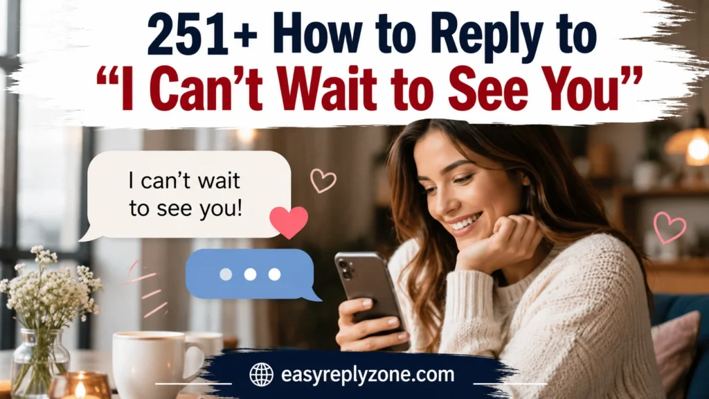 How to Reply to “I Can’t Wait to See You”