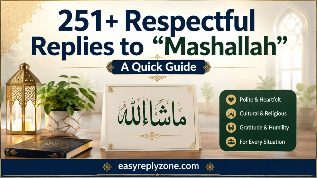 Respectful Replies to “Mashallah” A Quick Guide