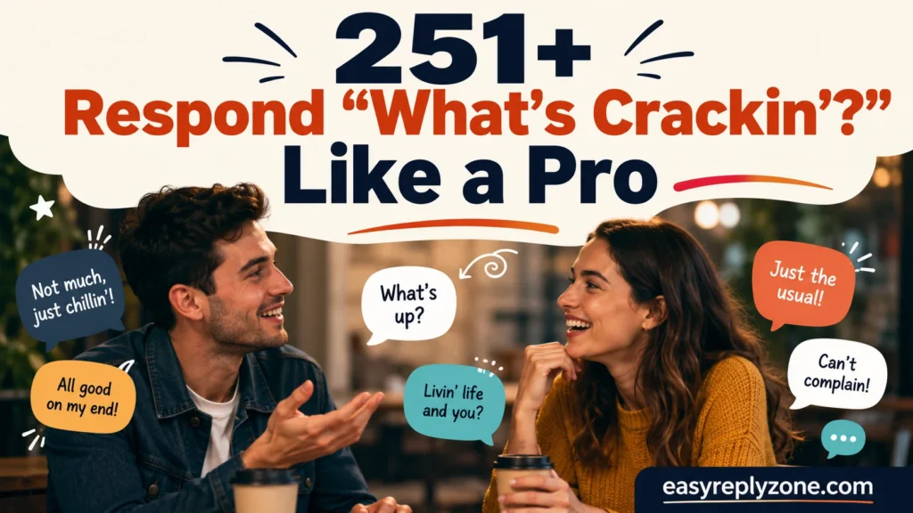 Respond “What’s Crackin’?” Like a Pro