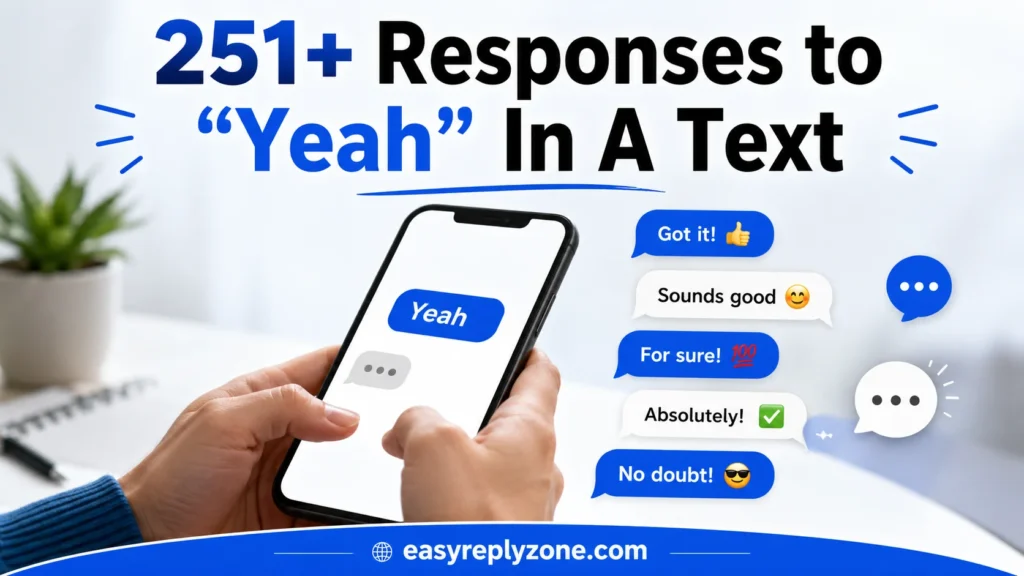 Responses to “Yeah” In A Text