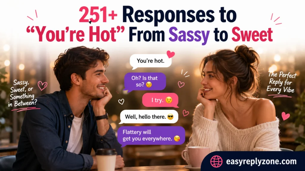 Responses to “You’re Hot” From Sassy to Sweet