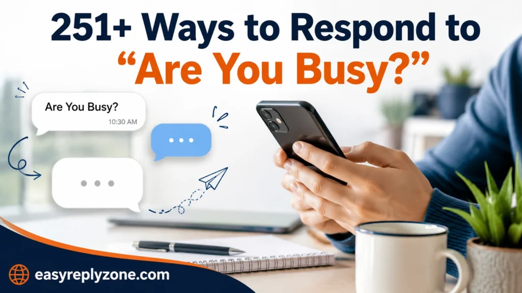 Ways to Respond to “Are You Busy?”